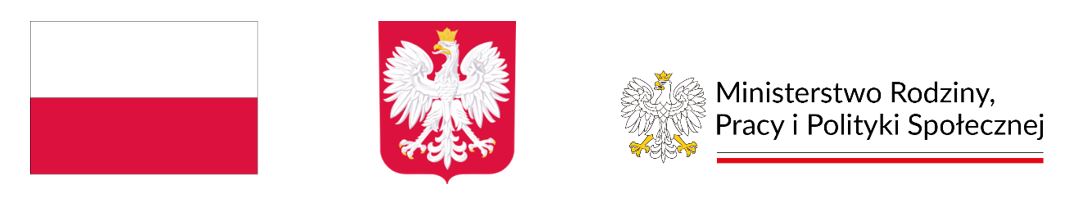 logotypy - flaga i godło Polski, Ministerstwo Rodziny Pracy i Polityki Społecznej